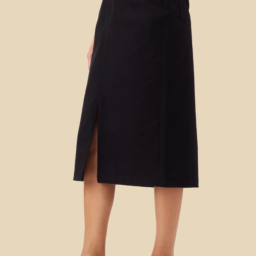 Amour Vert Lina Organic Cotton Skirt Black NWT - Size Small